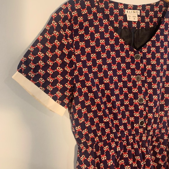 Kling Red Panda Retro Dress - Picture 4 of 5